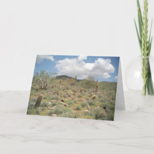 Cactus Pastoral Desert Wenskaart of Note Card Kaart