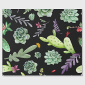 Cactus Patroon 2 Cadeaupapier (Vlak)