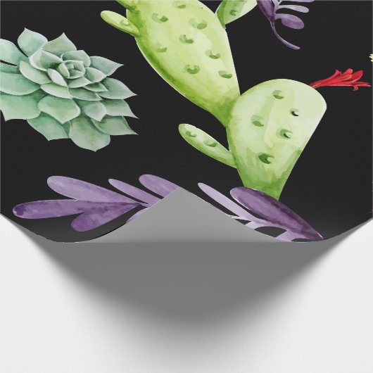 Cactus Patroon 2 Cadeaupapier (Hoek)
