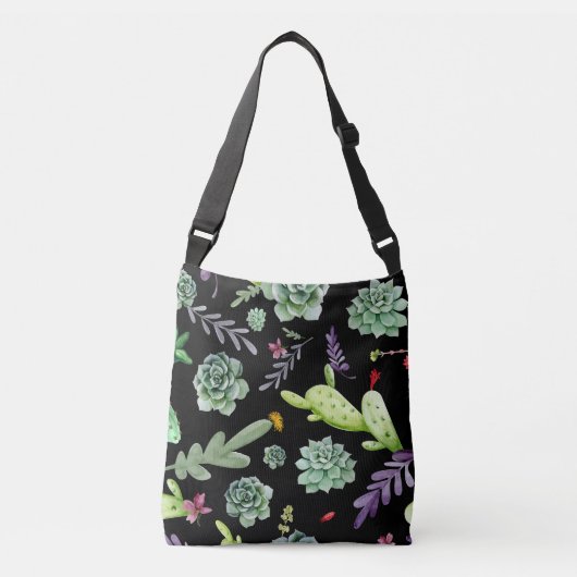 Cactus Patroon 2 Crossbody Tas (Voorkant)