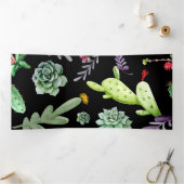 Cactus Patroon 2 Drieluik Wenskaart (Binnen)