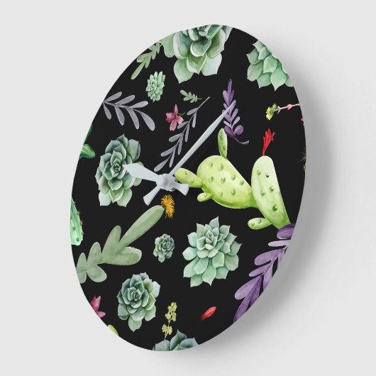 Cactus Patroon 2 Grote Klok (Hoek)
