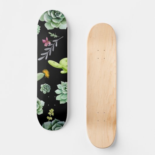 Cactus Patroon 2 Persoonlijk Skateboard (Voorkant)