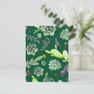 Cactus Patroon 3 Briefkaart