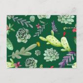 Cactus Patroon 3 Briefkaart (Achterkant)