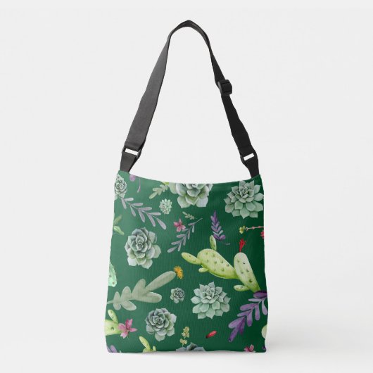 Cactus Patroon 3 Crossbody Tas (Voorkant)
