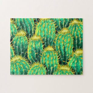 Cactus Patroon 3 Gemakkelijk Brein Art Puzzel Foto