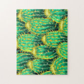 Cactus Patroon 3 Gemakkelijk Brein Art Puzzel Foto Legpuzzel (Verticaal)