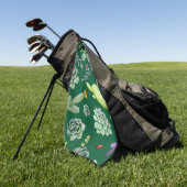 Cactus Patroon 3 Golfhanddoek (Groen)
