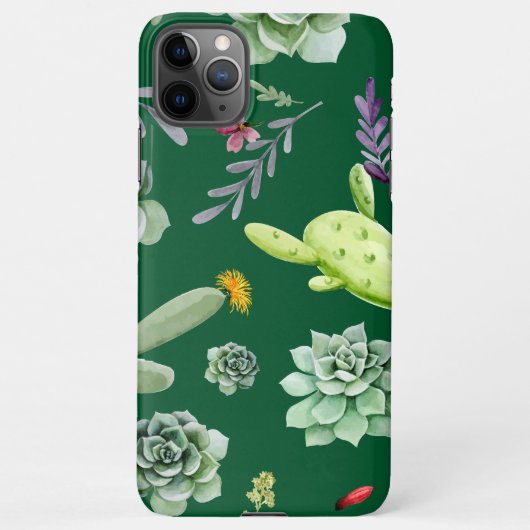 Cactus Patroon 3 iPhone Hoesje (Achterkant)