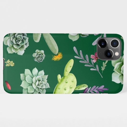 Cactus Patroon 3 iPhone Hoesje (Achterkant horizontaal)