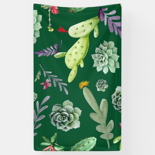 Cactus Patroon 3 Spandoek (Verticaal)