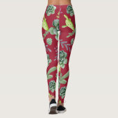 Cactus Patroon 4 Leggings (Achterkant)