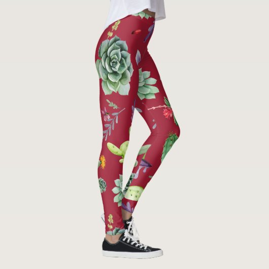 Cactus Patroon 4 Leggings (Rechts)