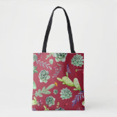 Cactus Patroon 4 Tote Bag (Voorkant)