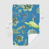 Cactus Patroon 5 Golfhanddoek (Insitu)