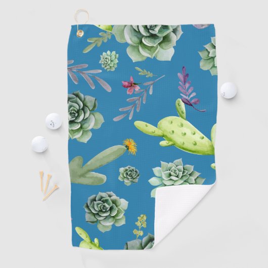 Cactus Patroon 5 Golfhanddoek (Insitu)