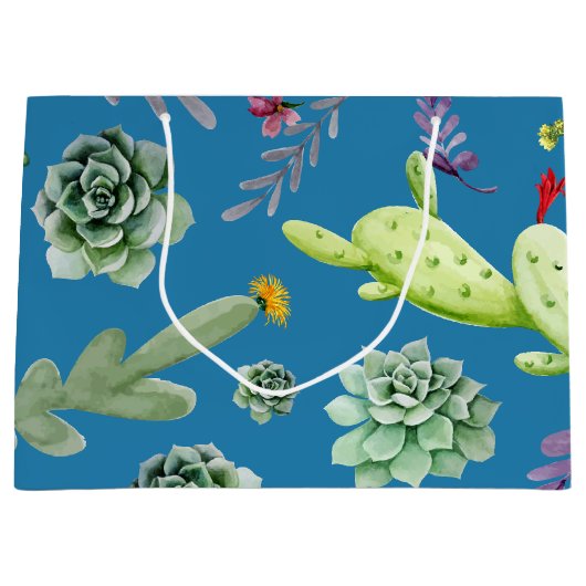 Cactus Patroon 5 Groot Cadeauzakje (Voorkant)