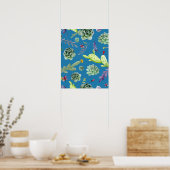 Cactus Patroon 5 Poster (Keuken)
