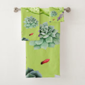 Cactus Patroon 6 Bad Handdoek (Insitu)