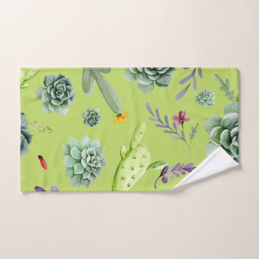 Cactus Patroon 6 Bad Handdoek (Handdoek)