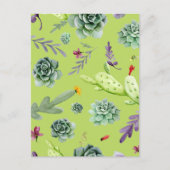 Cactus Patroon 6 Briefkaart (Voorkant)