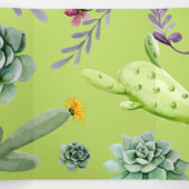 Cactus Patroon 6 Drieluik Wenskaart (Binnenkant midden)