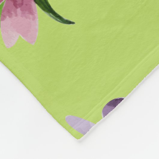 Cactus Patroon 6 Fleece Deken (Hoek)