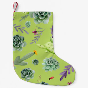 Cactus Patroon 6 Kleine Kerstsok