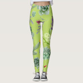 Cactus Patroon 6 Leggings (Voorkant)