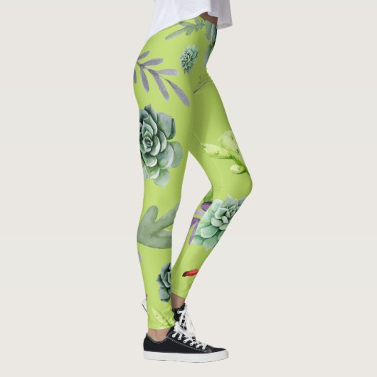 Cactus Patroon 6 Leggings (Rechts)