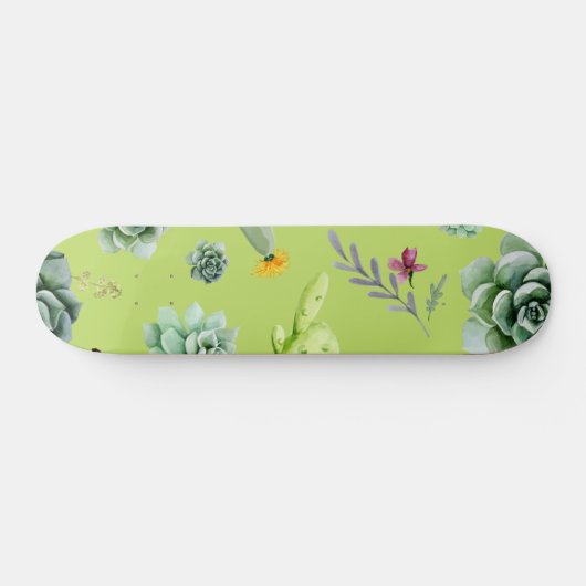 Cactus Patroon 6 Persoonlijk Skateboard (Horizontaal)