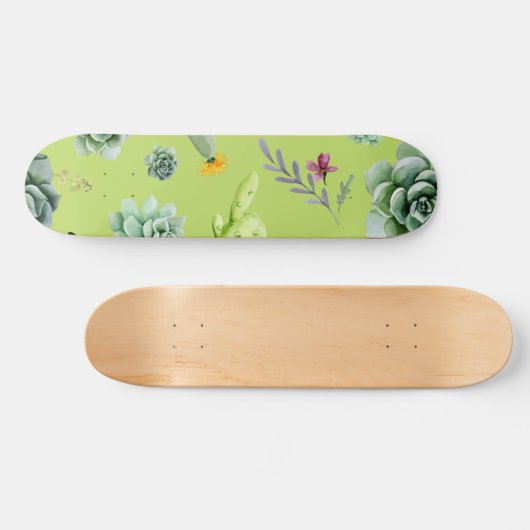 Cactus Patroon 6 Persoonlijk Skateboard (Horizontaal)