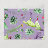 Cactus Patroon 7 Briefkaart (Achterkant)
