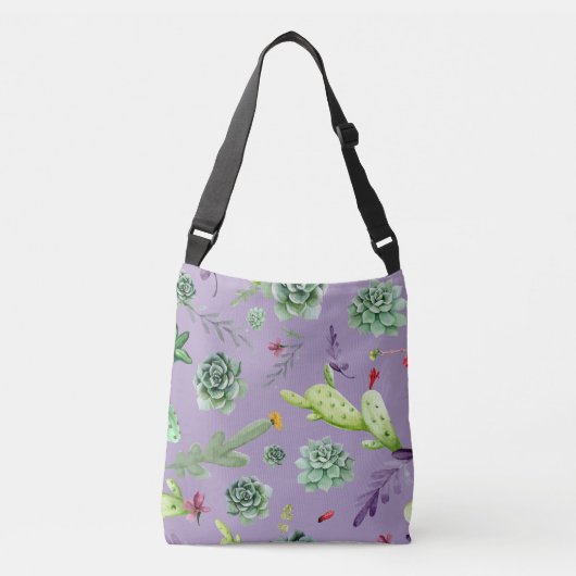 Cactus Patroon 7 Crossbody Tas (Voorkant)