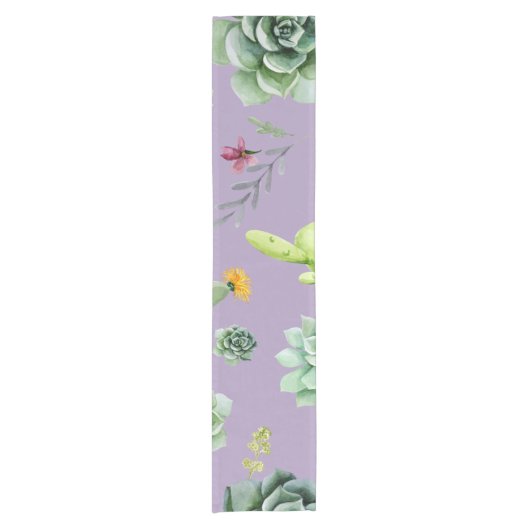 Cactus Patroon 7 Korte Tafelloper (Voorkant)