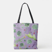 Cactus Patroon 7 Tote Bag (Achterkant)