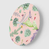 Cactus Patroon 8 Grote Klok (Hoek)