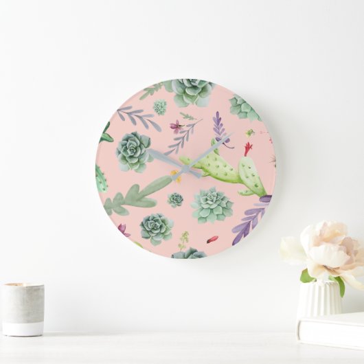 Cactus Patroon 8 Grote Klok (Huis)