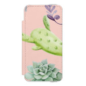 Cactus Patroon 8 Incipio iPhone Portemonnee Hoesje (Voorkant Agenda)