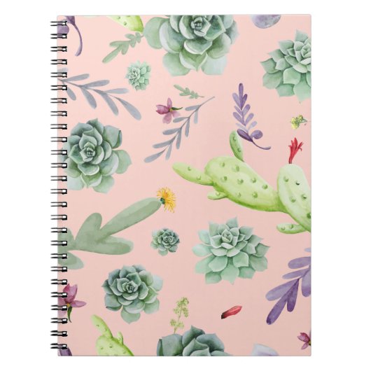 Cactus Patroon 8 Notitieboek (Voorkant)
