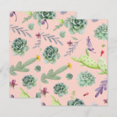 Cactus Patroon 8 Notitiekaartje (Voorkant / Achterkant)