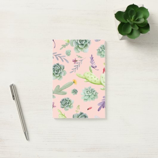 Cactus Patroon 8 Post-it® Notes (Kantoor)