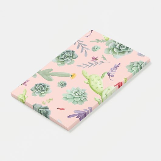 Cactus Patroon 8 Post-it® Notes (Schuin)