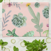 Cactus Patroon 8 Theedoek (Gevouwen)