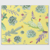 Cactus Patroon 9 Cadeaupapier (Vlak)