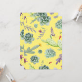 Cactus Patroon 9 Kaart (Voorkant / Achterkant in situ)