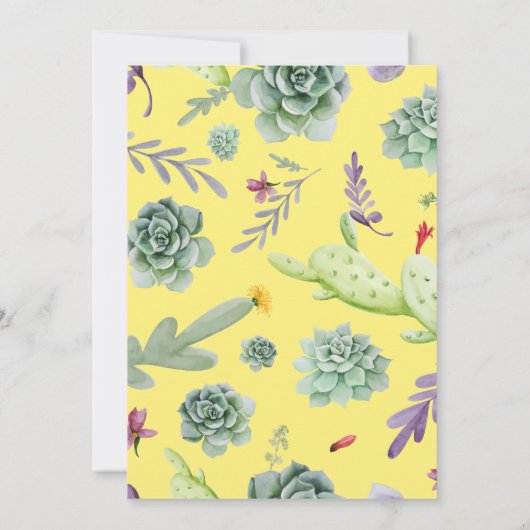 Cactus Patroon 9 Kaart (Achterkant)