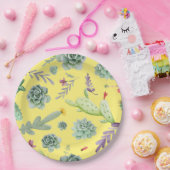 Cactus Patroon 9 Papieren Bordje (Feest)