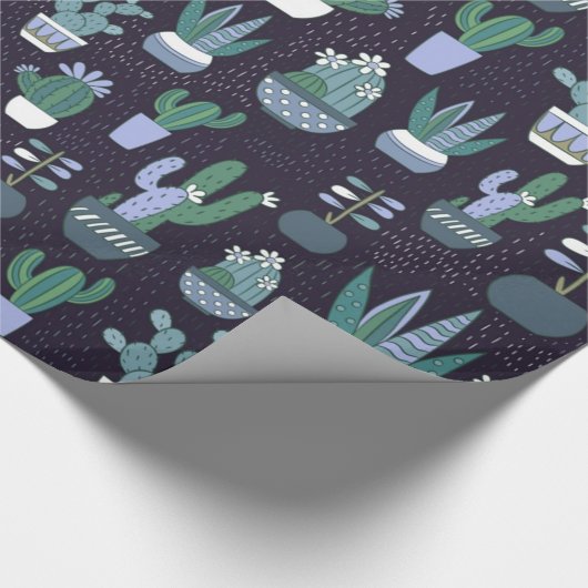 Cactus-patroon Cadeaupapier (Hoek)